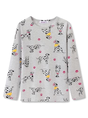 Image of Girls Long Sleeve T-Shirt Cute Versatile Basic Casual Top Size 6-18 | Soft Stretchy Tee for All Day Comfort, Versatile Layering Top for Cold Days, Cute Casual Style for Girls, Durable Easy Care