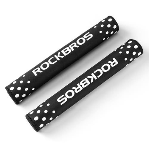 ROCKBROS Protector para Cadena de Bicicleta 2PCS, Cubierta de Cadena con Hook and Loop, Tela Lavable y Removible para MTB y Bicicletas de Ruta