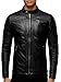 Crone Epic Herren Lederjacke Cleane Basic Leder Jacke in vielen Varianten und Farben (DE/NL/SE/PL, Alphanumerisch, S, Regular, Regular, Heavy Washed Schwarz (Rindsleder))