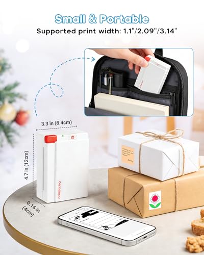Image of ORGBRO X3 Sticker Printer Machine, Mini Printer Print Pods Label Maker