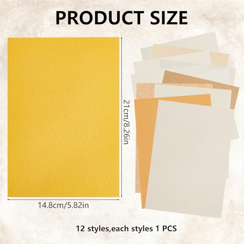 Papier texturé scrapbooking A5 NICENEEDED | 12 feuilles