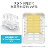 サンワサプライ アウトレット タブレット スマートフォン用スタンド 充電器収納タイプ 6台設置 滑り止め 通気口 ホワイト PDA-STN21WN2 #2