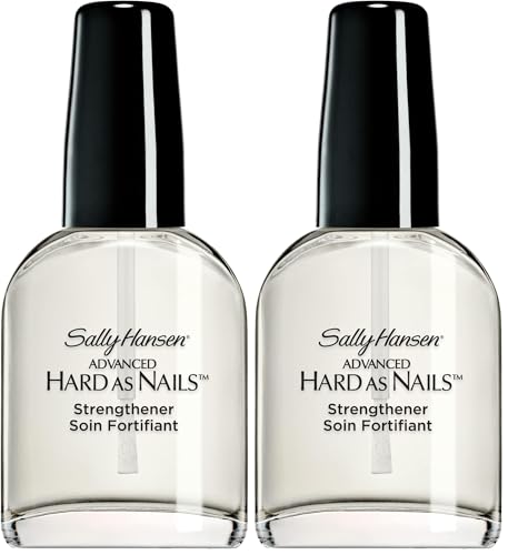 Sally Hansen Advanced Hard as Nails, clear, 0.45 Fluid Ounce (Pack of 2)