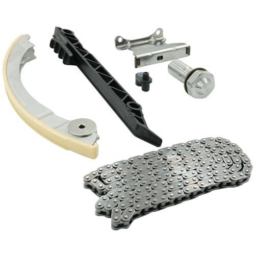 WELLBOX Engine Timing Chain Kit with Chain Guide Rail Tensioner Sprocket intended for Chevy GMC Buick Pontiac Saturn Saab Malibu Equinox Impala Terrain Regal LaCrosse Cobalt 2.0L 2.2L 2.4L OE TKC8002