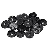 100Pcs Petal Shaped Cable Grommet Set, PA66 Material, Excellent Insulation, Wide Application for Cable Management in Home, Office, Industrial Electric Cabinet (RSB-40)