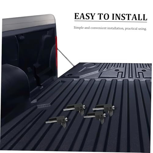 Abrazaderas de montaje para herrajes de tapa de camioneta con sistema de rieles utilitarios 7