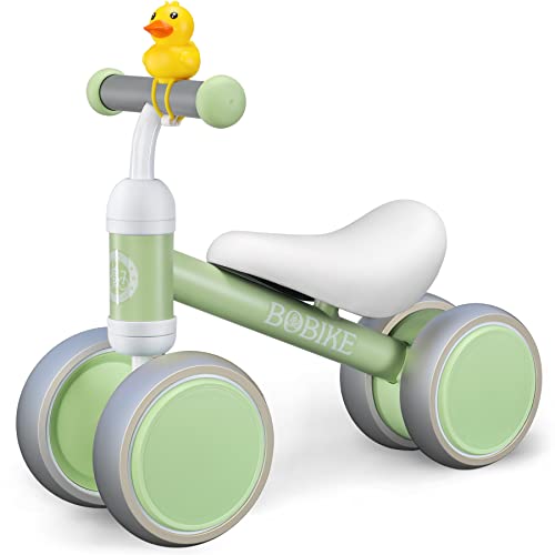 Image of Baby Balance Bike Toys for 12-36 Months Kids Toy Boy and Girls Gifts Toddler Best First Birthday Gift Children Walker No Pedal Infant 4 Wheels Bicycle (Classic, Macaron Green)