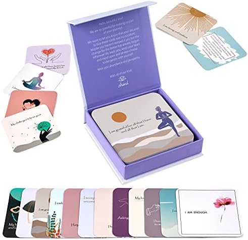 Positive Affirmations Cards for Women | Motivational Cards with Thought-Provoking Questions, Daily Affirmations for Women | Mindfulness Cards, Inspirational Cards, Meditation Cards