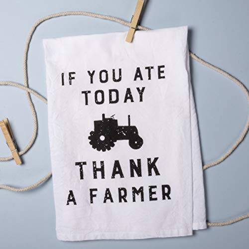 Primitives-by-Kathy-Farmhouse-Dish-Towel-28x-28-If-You-Ate-Today-Thank-A-Farmer Primitives by Kathy Farmhouse Dish Towel 28x 28 If You Ate Today Thank A Farmer
