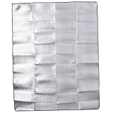 Cunlvyyds Camping Mat, 79x59 Waterproof Aluminium Film Insulated Blanket, Foldable Portable Thickened Pearl Cotton Insulated Sleeping Pad for Beach Tent, Camping, Hiking