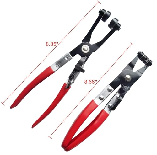 Alicate de mangueira flexível e resistente de 63 cm com conjunto de ganchos de remoção de braçadeira