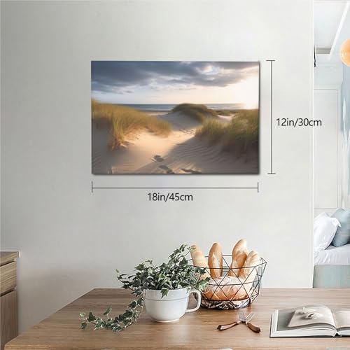 Impression sur toile de dunes solution décoration murale prête à être accrochée