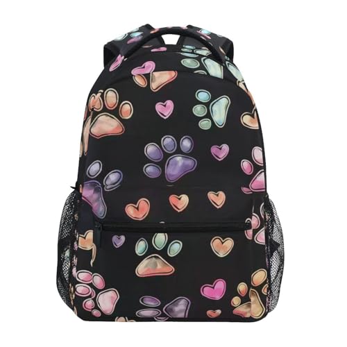 Sac à dos scolaire enfants motif chat coloré | Idéal pour l'école et sorties 29x40cm