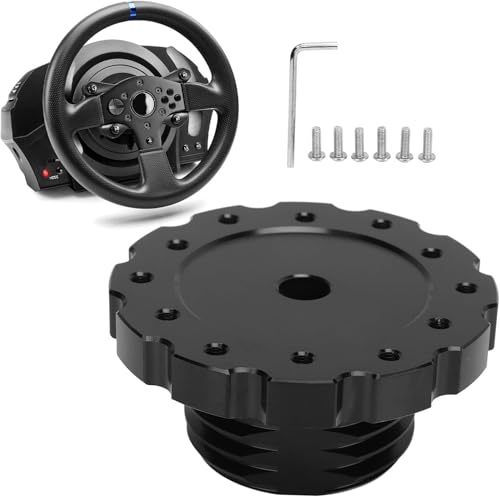 �A���~�j�E�� �X�e�A�����O �z�C�[�� �A�_�v�^�[�ƌ݊����̂��� Thrustmaster T300 T500 �p For Sparco For Luisi For NRG �V�� ���[�V���O �Q�[�~���O �X�e�A�����O