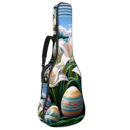 Housse guitare étanche 40" anti-humidité avec grand compartiment accessoires