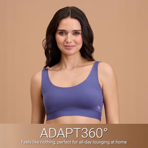 Image of NYKD By Nykaa Padded Non-Wired Transparent Back Bra with Free Transparent Shoulder Straps - NYB373
