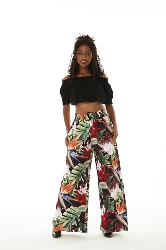 Lady High Waist Wide Leg Pants in Tropical Twilight4