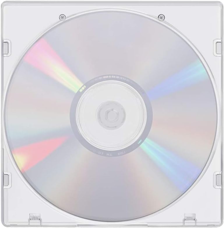 Image of Plastic Cases Single Clear CD DVD Case for Standard Size for Protection Professional Jewel Case (Pack of 75)