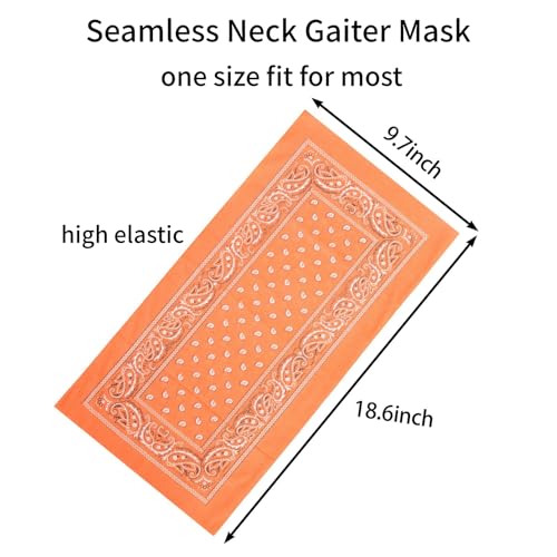 Image of Neck Gaiter Masks Tube Scarf,Seamless Bandanas Buffs Gators,Ourdoor Face Mask Face Covering Multi Headwear