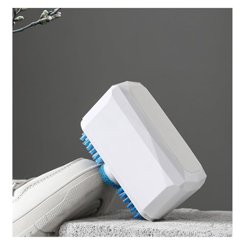 Super Spazzola per Scarpe 2 in 1 con Serbatoio 100ml, Pulisci Scarpe Senza Risciacquo, Spazzola Morbida con Detergente Schiumogeno, Ideale per Scarpe Bianche (1 pezzo)