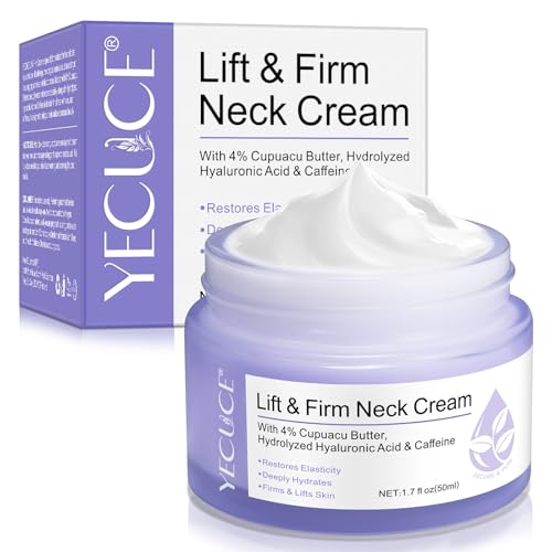Lift & Firm Neck Cream, Crema Para el Cuello y Escote Reafirmante, Con Complejo Pro-Activo Reafirmante Reparador, Crema Orgánica para Reducir las Arrugas, las Líneas del Cuello, 50ml