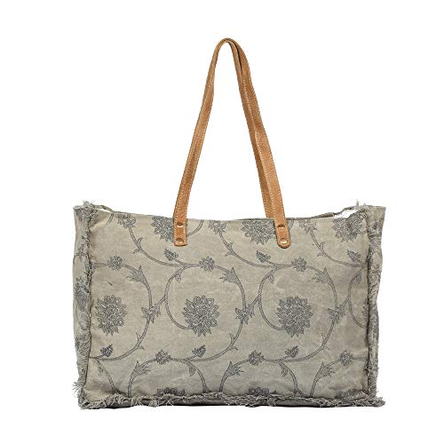 Myra Bag Throng Upcycled Canvas Weekender Bag S-13083