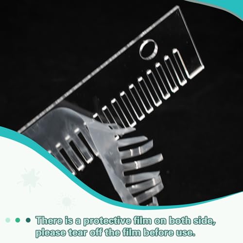 JoyHuaTrade Aquarium Overflow Comb with Suction Cup, Clear Acrylic Fish Weir Comb for Blocking and Waterflow, Aquarium Accessory for Preventing Fish and Shrimp Overflow, 11.8 x 1.97 Inch - Thumbnail 4