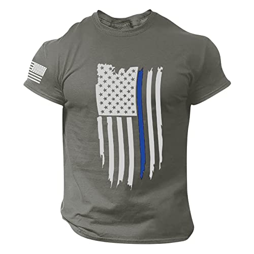 V Neck T Shirts Men Solid Us Flag Patriotic Military Army Mens T-Shirt Short Sleeved Vneck Rugby Shirts For Men Camouflage Mens Tank Top Graphic Workout White Puffy Sleeve Blouse Men Athletic Tops #TOP25