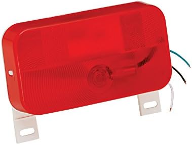 Bargman 31-92-003 Mount Stop/Tail/Turn Light (Surface with License Light and Bracket - White Base)