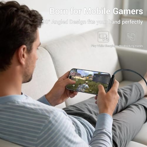 Image of 240W USB-C to USB-C Holder Charging Cable with Foldable Adjustable Metal Phone Stand, 4.9 FT Fast Charging Cable, 360 Rotating Invisible Desk Holder for Gaming, Office, Home & Video Calls