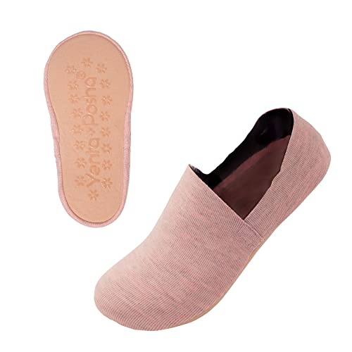 No Show Cushion Lounge Slipper Sock for Women with Anti-Skid Bottom and Heel Grippers