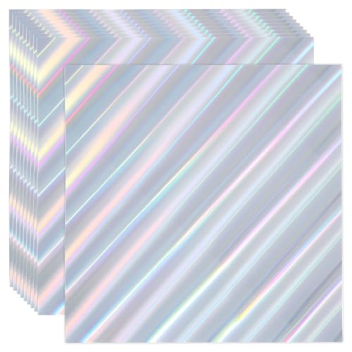 Papier cartonné holographique 12x12 feuilles métalliques pour loisirs créatifs