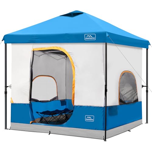 KAMPKEEPER 10x10 Pop Up Canopy with Camping Inner Tent...