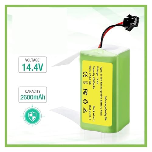 Batería de 14.4V 4000mAh para robots aspiradores Conga y Eufy RoboVac 3