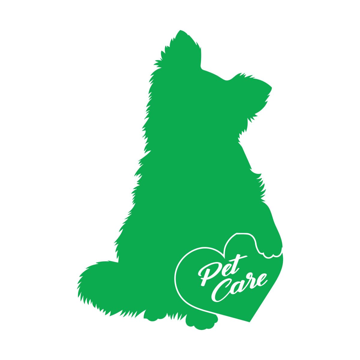 Wall Vinyl Sticker Decor Love Dog Pet Care Shop Animal Nursery 81x117.8cm Easy Installation Extra Large Green โ image 1
