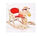 NXYJD Cavallo a Dondolo in Legno Giocattolo Puzzle per Bambini Cavallo a Dondolo 1-5 Anni Sgabello per Bambini Sedia per Bambini Mobili per Bambini