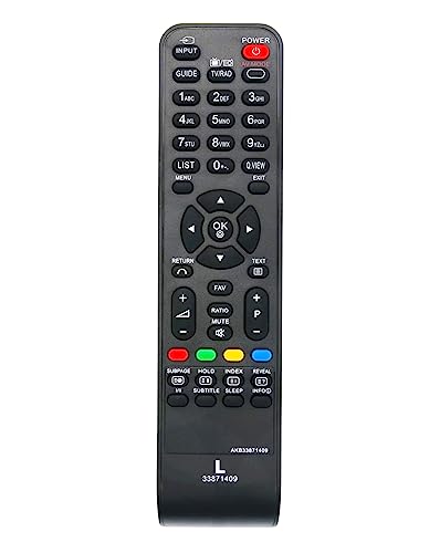 AULCMEET AKB33871409 Replacement Remote Control Compatible with LG 4K OLED Smart TV 22LG3000-ZA 26LG3000-ZA 19LG3010-ZB 22LG3010-ZB 19LG30 SERIES 22LG30 SERIES 26LG30 SERIES 19LG3010 19LG3000
