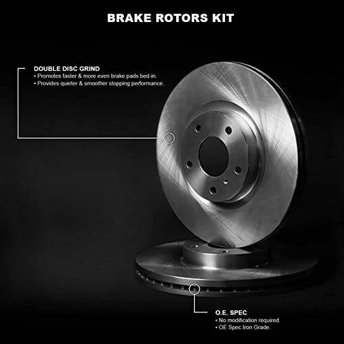 Image of R1 Concepts Brake Rotors fits 1998-2008 Porsche 911; 2000-2004 Porsche Boxster; 2008-2012 Porsche Boxster; 2006-2012 Porsche Cayman| Disc Brake Rotor Set: 12.5 inch Front