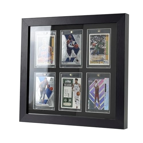 Trading Card Display Case for 6 Cards Wall Mount