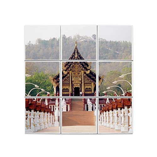 Carreaux céramique Chiangmai créant une ambiance de temple thaïlandais