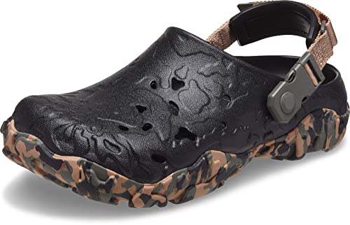 Crocs Unisex-Adult All-Terrain Atlas Clogs, Black/Cork, 6 Men/8 Women
