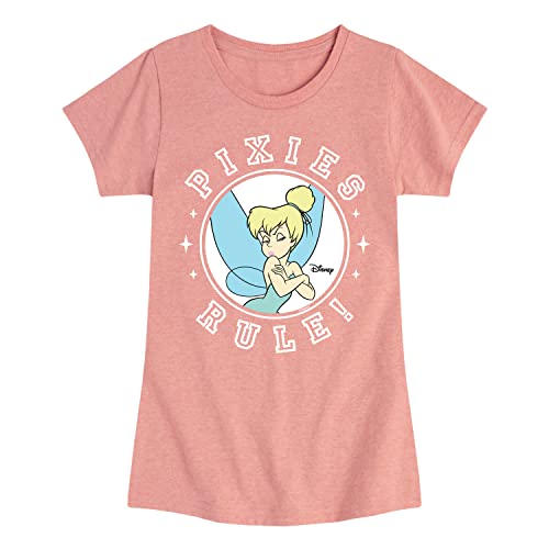 Disney - Tinker Bell - Pixies Rule - Toddler and Youth Girls Short Sleeve Graphic T-Shirt - Main Image