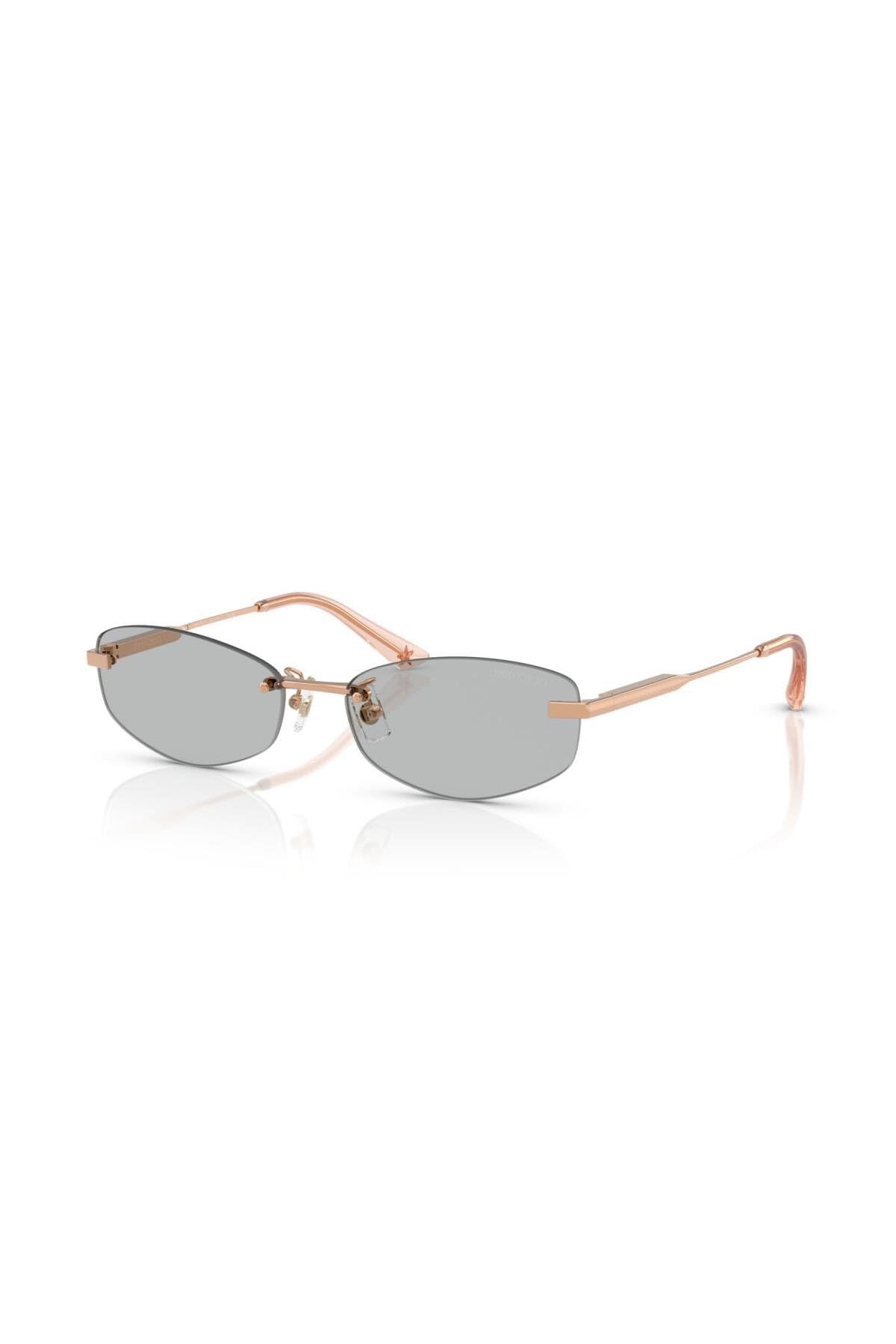 Jimmy Choo Damen Hellgrau Frau Sunglass Jc4013d - Rahmenfarbe: Rotgold, Linsenfarbe: