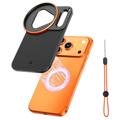 Image of K&F Concept Double-Sided Magnetic Lens Filter Mount Adapter, Compatible with iPhone 17 Pro and 58mm Threaded Filters, iPhone Filter Mount (Filter Not Included)