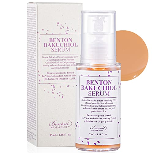 Benton Bakuchiol Serum - Nourishing Serum For Face With Bakuchiol Retinol Alternative - Anti-Aging Facial Serum To Improve Elasticity And Control Photoaging - Antioxidant Serum For Sensitive Skin, 1.18 Fl.oz. #TOP10