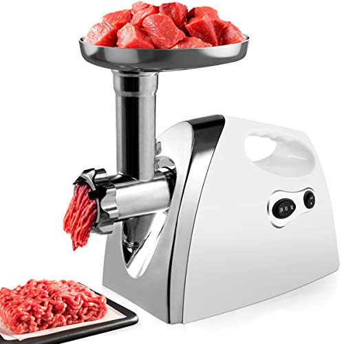 Preisvergleich Produktbild GOPLUS Elektrischer Fleischwolf Wurstmaschine elektrisch Küchenmaschine Fleisch 1200w