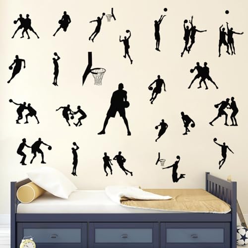 Vinilos decorativos de baloncesto para pared 4 planchas