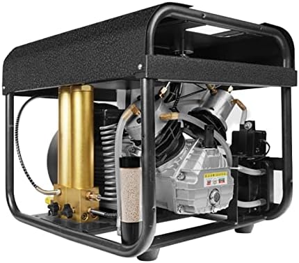 TUXING PCP Air Compressor,Electric High Pressure Pump,Built-in Water and Fan Cooling System,Two Stage Filtration Filter,Auto Stop Version, for Paintball Air Rifle Diving Scuba Tank 110V (TXEDT032)