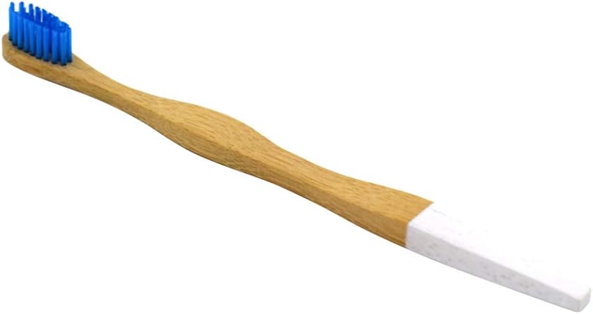 Amazon Supvox 深い口腔洗浄のための長いハンドル付きの柔らかい歯ブラシ竹歯ブラシ家庭旅行屋外の大人の子供 青 Supvox 大人用ハブラシ 通販