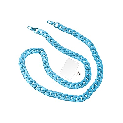 GRFIT Chaine Telephone Portable, Chaine de Telephone, 120cm Collier Telephone Portable, Chaine Telephone Sangle Telephone Cordon Téléphone, Tour de Cou Téléphone 120cm c